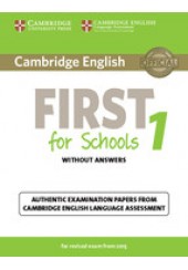 CAMBRIDGE ENGLISH FIRST FOR SCHOOLS 1 WO/A (EXAM 2015)