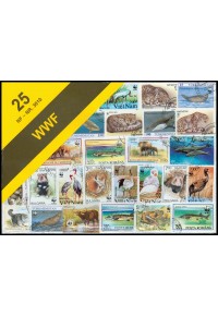 ΓΡΑΜΜΑΤΟΣΗΜΑ WWF 25 DIFFERENT STAMPS  5708883030101