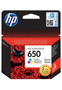 HP 650 TRI-COLOR INK CRTR  886112546052