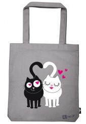 ED THE CAT IN LOVE - ΤΣΑΝΤΑ SHOPPER 39x42 ΒΑΜΒΑΚΕΡΗ