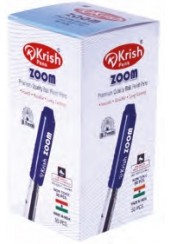 ΣΤΥΛΟ KRISH ZOOM 0.7mm ΚΟΥΤΙ 50 ΤΕΜΑΧΙΩΝ ΣΕ 2 ΧΡΩΜΑΤΑ