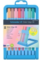 ΣΕΤ ΣΤΥΛΟ SCHNEIDER BALLPEN SLIDER EDGE XB ΠΑΣΤΕΛ 8 ΧΡΩΜΑΤΑ