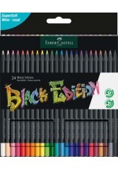 ΞΥΛΟΜΠΟΓΙΕΣ FABER CASTELL ΜΑΥΡΕΣ 24 ΤΕΜΑΧΙΩΝ