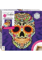 STRIKING SUGAR SKULL - CRYSTAL CREATIONS CANVAS