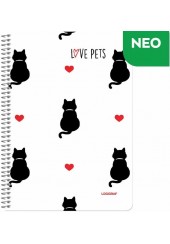 ΤΕΤΡΑΔΙΟ ΣΠΙΡΑΛ LOVE PETS WIRELOCK 17X25 1 ΘΕΜΑ 40 ΦΥΛΛΑ - 4 ΣΧΕΔΙΑ